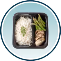 A prepared meal